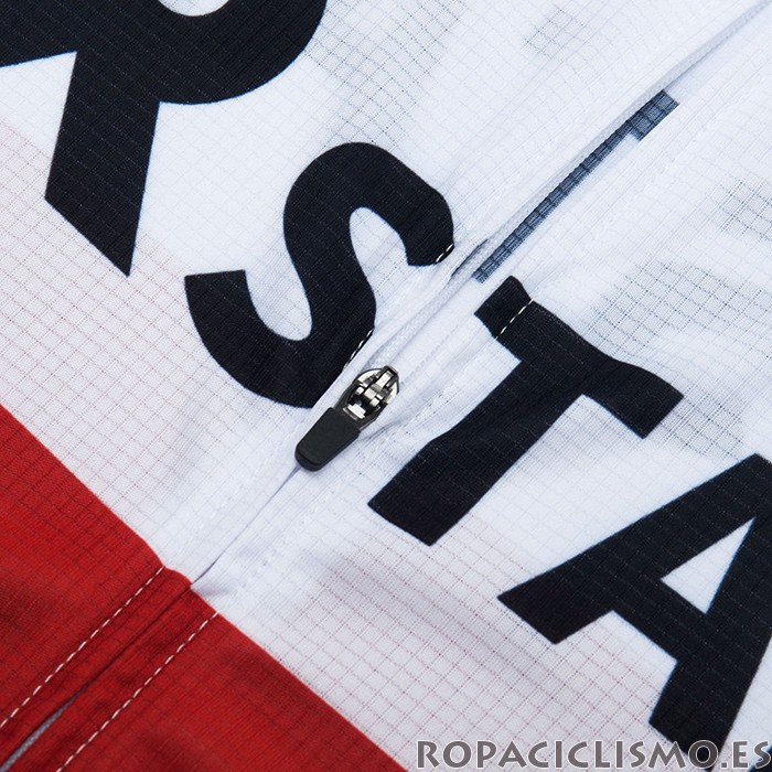 2021 Maillot R Star Tirantes Mangas Cortas Blanco Rojo